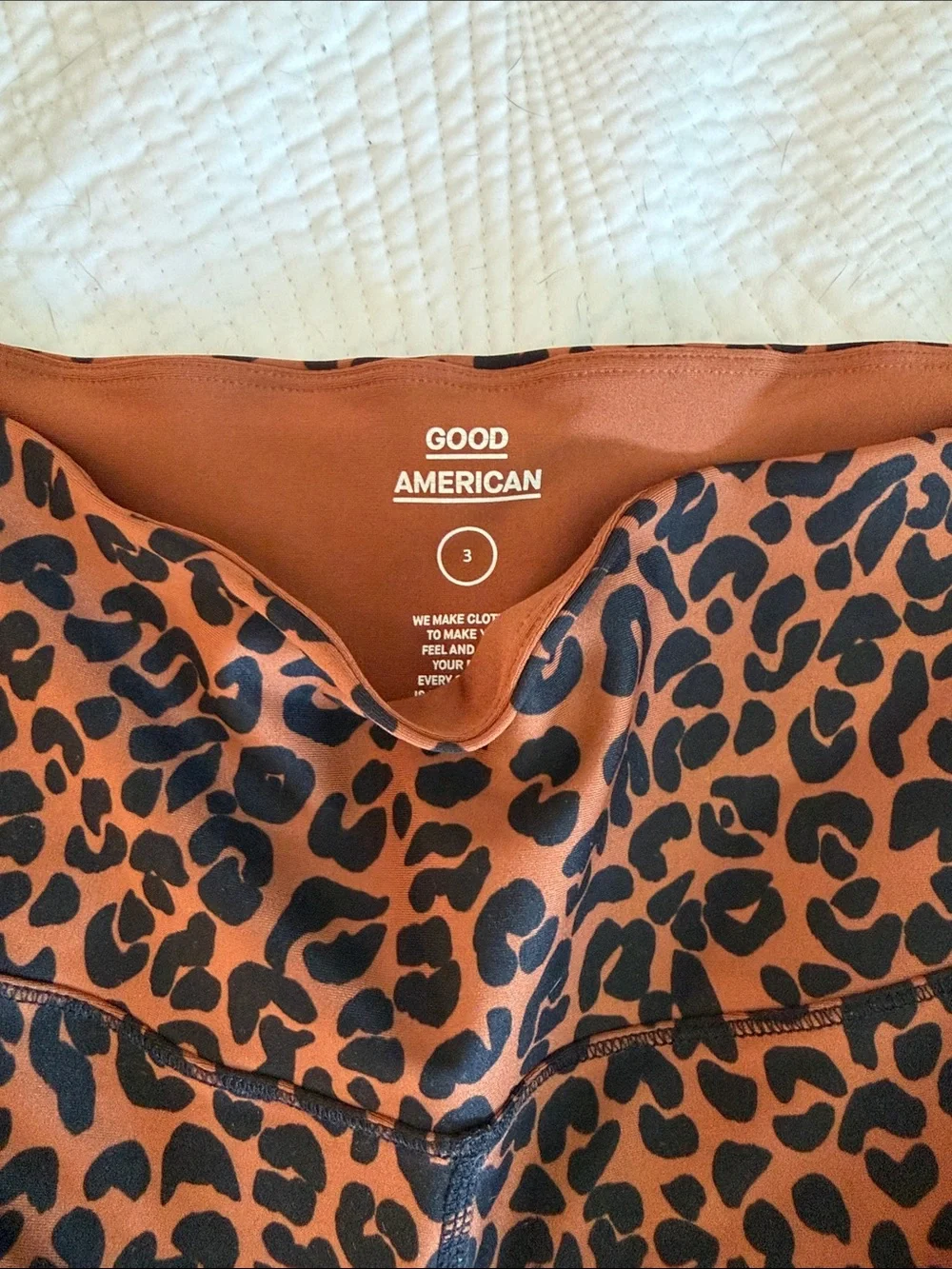 Good American size 3 cheetah print leggings - Picture 3 of 3